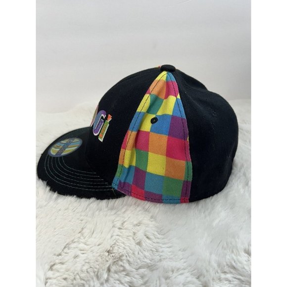 *NEW* VTG COOGI OF AUSTRALIA RAINBOW CHECK FITTED BASEBALL CAP HAT SIZE 7 1/2 - Picture 4 of 9